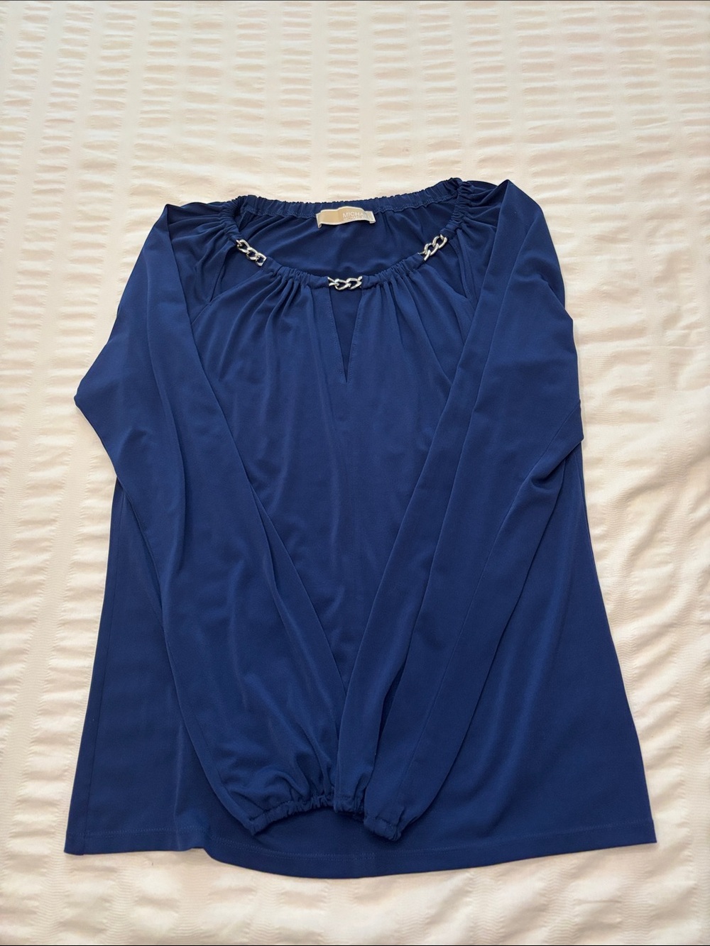 Michael Kors Long Sleeve Chain Blouse